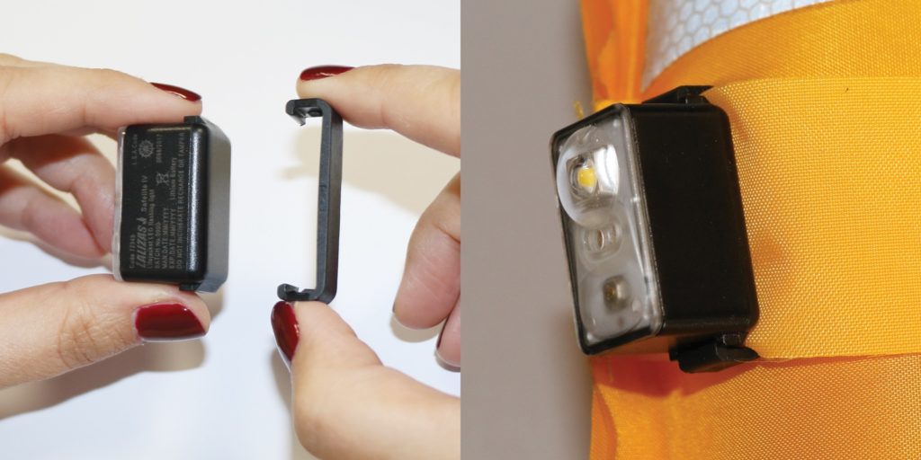 Safelite luz automática para chalecos